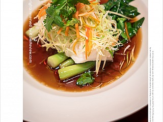 ปลาหิมะนึ่งซีอิ๊ว - Steam Snow fish in soya sauce