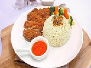 Sweet Chilli Sauce Chicken With Rice