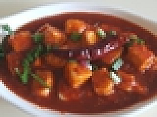 Hot Garlic Paneer (Gravy)