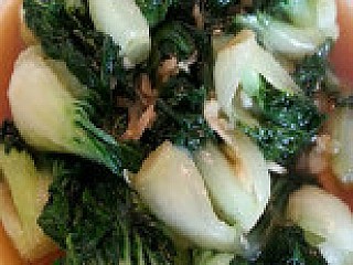 Fried Nai Bai Vegetables with Garlic