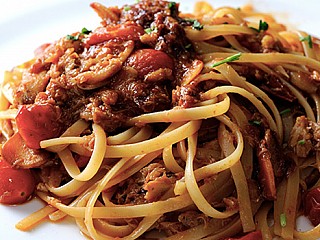 Linguine con Granchio