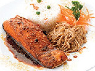สเต็กปลาแซลมอนเทอริยากิ/Salmon Teriyaki