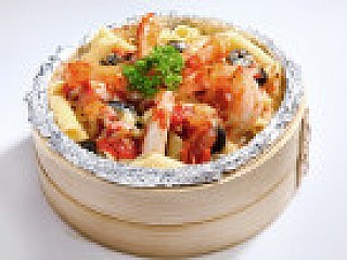 Prawn Cheese-Baked Penne