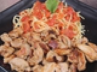 Grilled Chicken with Spaghetti Arrabiata