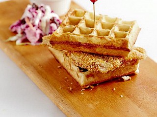 Fried Chicken and Hash Waffle