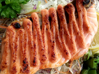 Grilled Salmon Mentai Yaki Bento