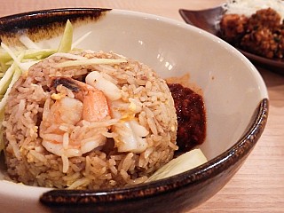 Salted Fish Fried Rice with Shrimps