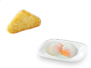 Hashbrown / 2pc Soft-boiled egg