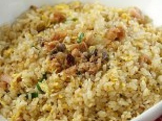 Fried Rice With Dried Chicken And Salted Fish