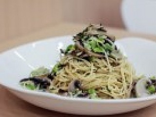 Mushroom and Leek Pasta