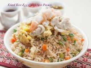 Fried Rice (Mixed - Egg, Chicken & Prawn)