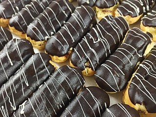 BELGIUM CHOCOLATE MOUSSE ECLAIRS