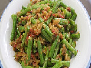 Fried String Beans with Dried Shrimp