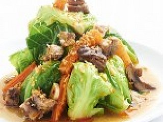 Stir-fried Baby Kailan with Salted Fish