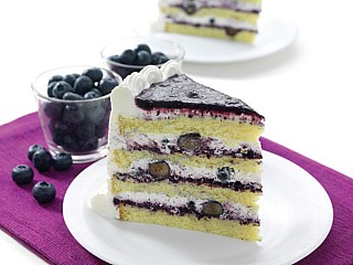 ทรานส์แฟตฟรีบลูเบอร์รี่ครีมเค้ก/Trans fat free blueberry cream cake