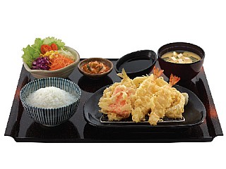 Prawn, Fish, and Vegetable Tempura 天ぷら盛合せ