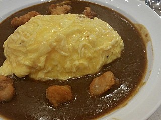 Fried Chicken Omelette Curry