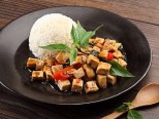 Thai Basil Tofu Chilli Rice