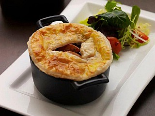 The  Old English lamb and kidney pie