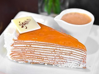 Thai Tea Crepe Cake