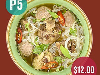 Pho Australian oxtail and beef balls