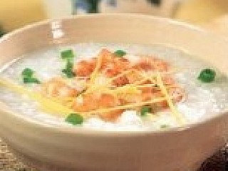 Fresh Shrimp With Scallop Congee