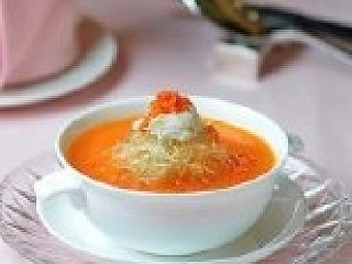 Braised Shark’s Fin Soup With Crab Meat & Mashed Pumpkin