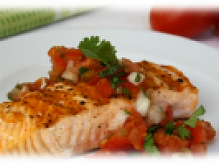 Grilled Salmon with Ratatouille