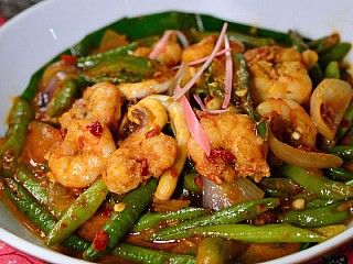 Long Beans with Shrimp in Sambal Sauce