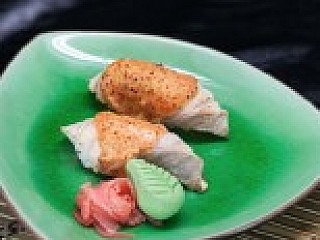 Sake Mentai Aburi Nigiri Sushi