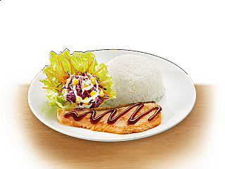 Teriyaki Salmon with Rice