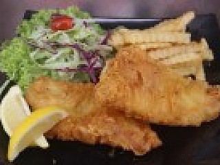 Golden Battered Fish and Chips