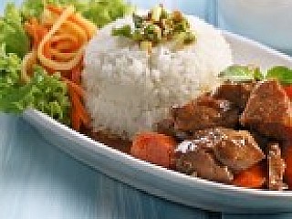 Beef Stew with Fragrant Rice