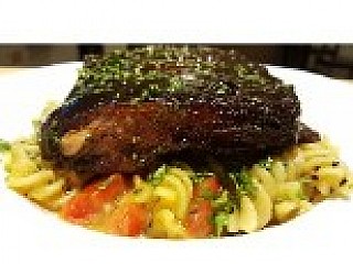 Smoked Char Siu St Louis Pork Ribs with Pineapple Sauce Pasta