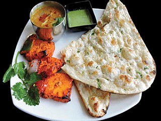 Butter Garlic Naan + Paneer Tikka + Gravy