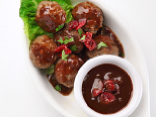 Meatball with Cranberry Sauce
