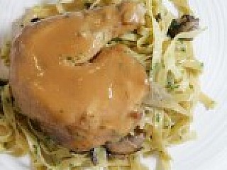 Chicken Leg Tagliatelle