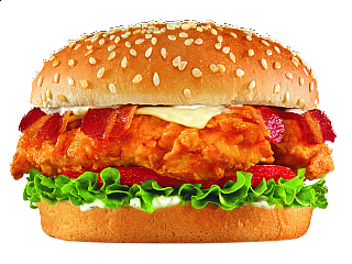 BACON SWISS CRISPY HAND-BREADED CHICKEN TENDER SANDWICH