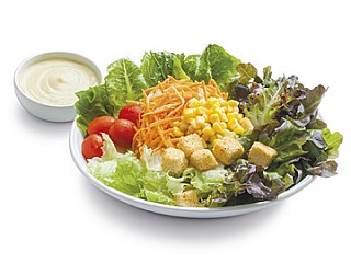 Garden Salad with Salad Cream/การ์เดนสลัด และน้ำครีมสลัด