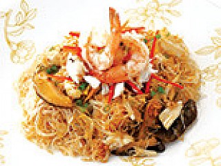 หมี่ผัดฮ่องกงทะเล/Fried Noodles Seafood Hong Kong Style
