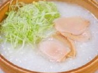 Sliced Abalone with Chicken Congee