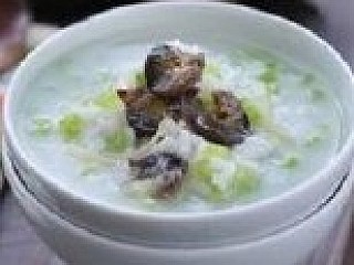 Minced Pork With Three Kind of Egg Congee