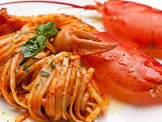 Linguine with Boston Lobster Tail in Spicy “Arrabbiata” Sauce
