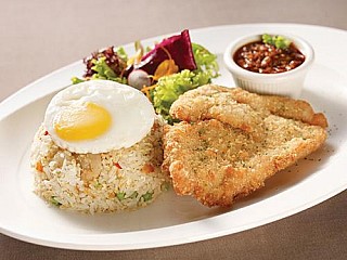 Jack's Special Fried Rice with Chicken Cutlet