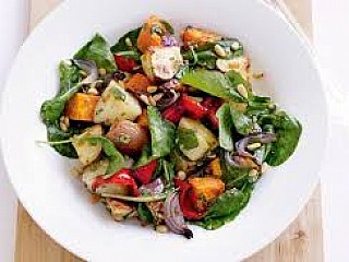 Mixed grilled vegetable salad